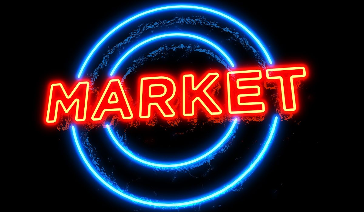 Neon Market Signboard