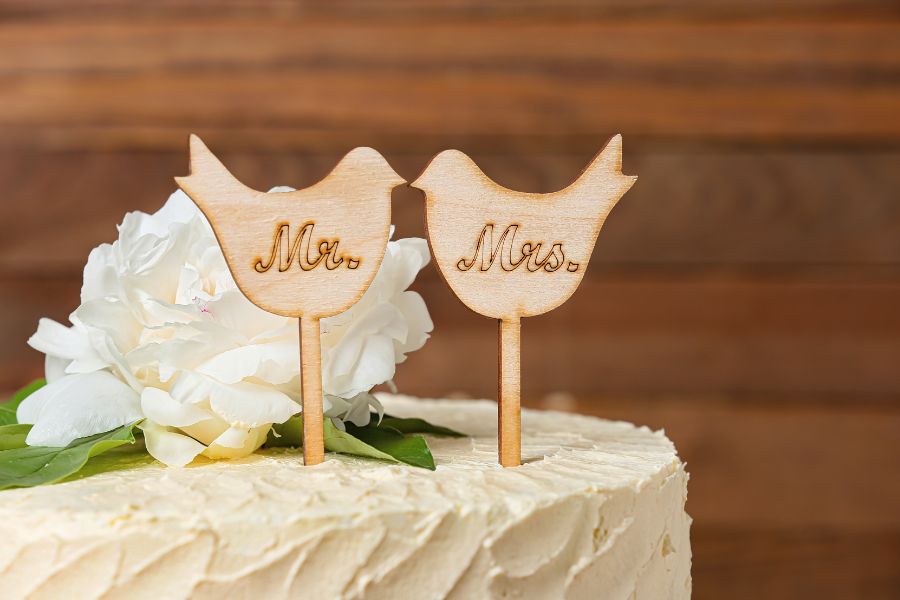 Anniversary Cake Toppers with Names and Photos